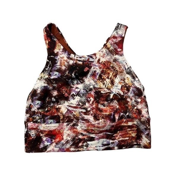 Lululemon Wunder Train Long-Line  Bra in Urbantricity Multi - size 6 - Picture 2 of 7